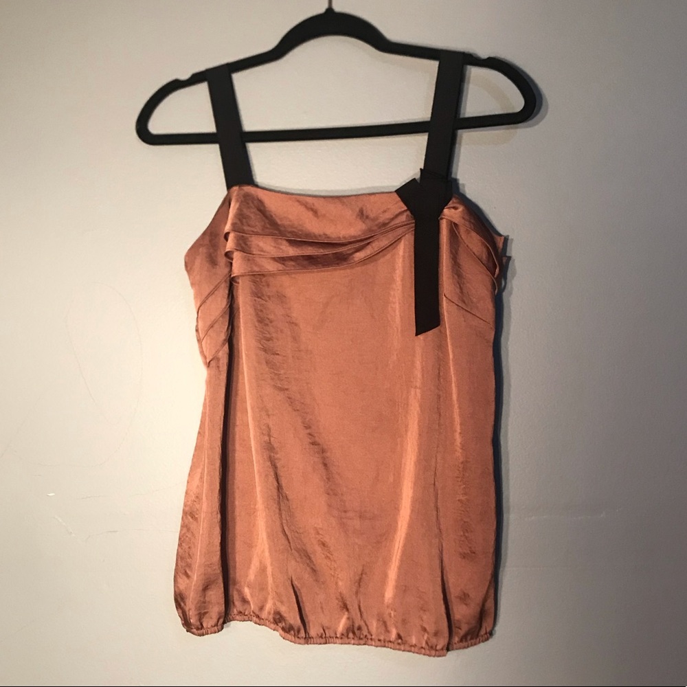 Ann Taylor Loft Metallic Pink Top